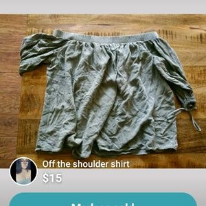 Rue 21 off the shoulder top